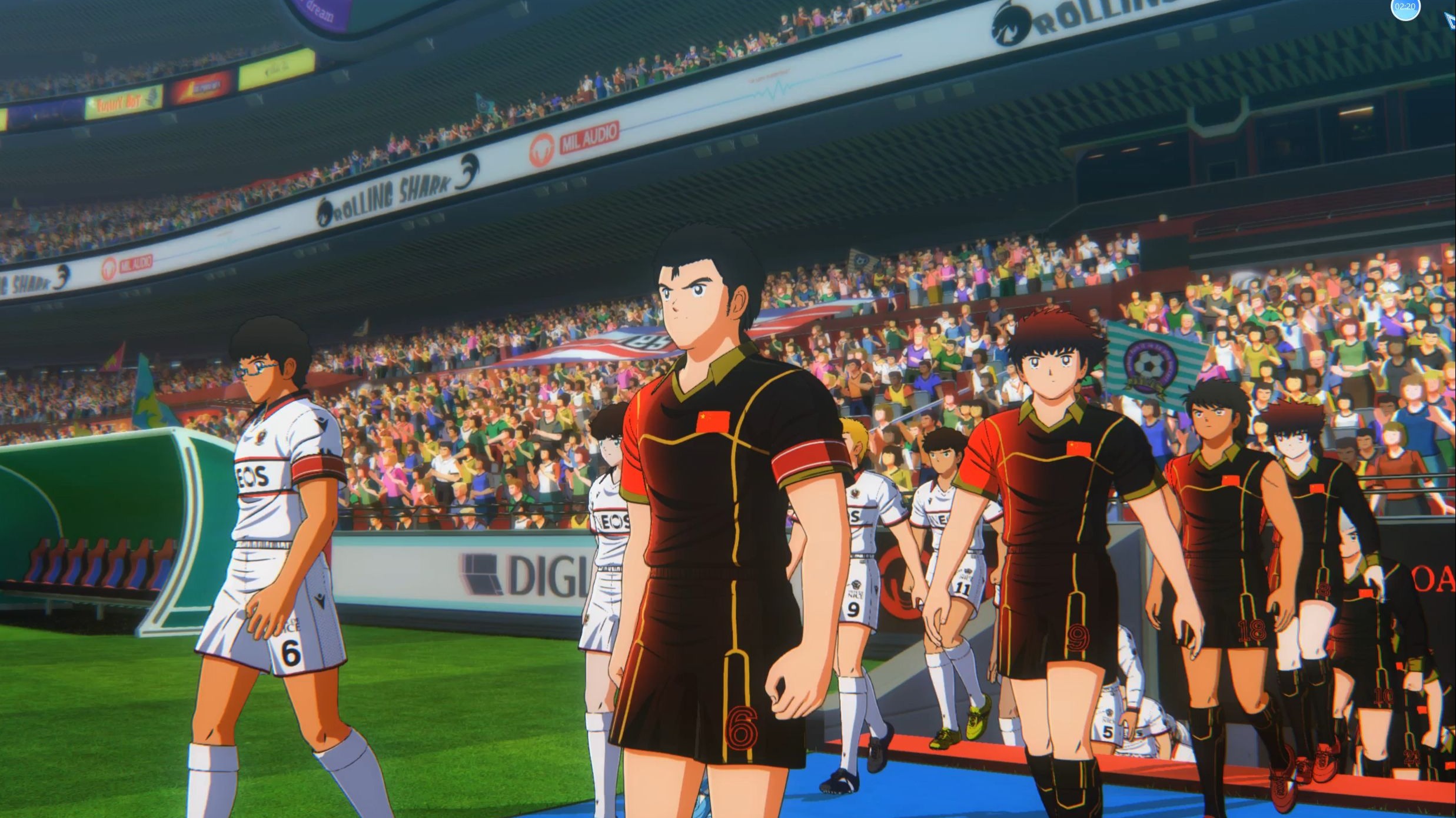 足坛新星崛起，攻防演绎精彩比赛场面